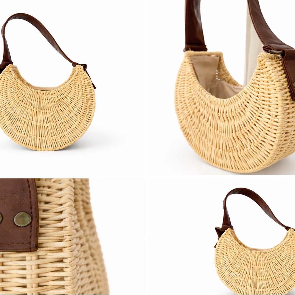 Wicker Basket Shoulder Bag - Picture 2 of 2